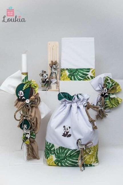 set zoakia panta kai zevra me yfasmatino pougki